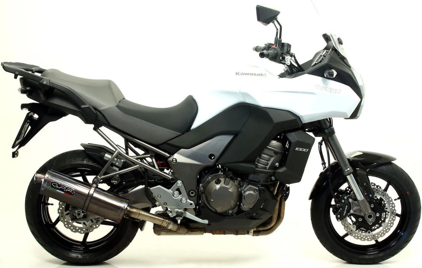 Tubo De Escape Con Homologación Acústica Trioval Acero - Gpr Compatible Con Kawasaki Versys 1000 Ie (2011-2013)