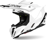 Casco Off-Road Para Moto Airoh Twist 3 - Tw314 Thermoplastic Hrt Blanco Gloss Color Talla S