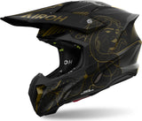 Casco Off-Road Para Moto Airoh Twist 3 - Tw3Tit35 Thermoplastic Hrt Titanio Mate Talla M