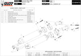 Dual Non-Catalytic Exhaust System With Sound Certification Oval Titanium Carbon - Mivv Compatible With Ducati 1198 (2009-2012)