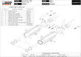 Dual Non-Catalytic Exhaust System With Sound Certification Suono Stainless Steel Carbon - Mivv Compatible With Ducati 848 (2007-2013)