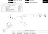 Tubo De Escape Con Homologación Acústica Oval Acero - Mivv Compatible Con Honda Cbr 1000 Rr (2006-2007)