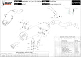 Tubo De Escape Con Homologación Acústica Oval Acero - Mivv Compatible Con Kawasaki Zx 6R 636 (2005-2006)