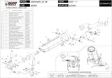 Tubo De Escape Con Homologación Acústica Suono Acero Negro Carbono - Mivv Compatible Con Kawasaki Zx-10R (2007-2008)