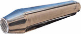 Exhaust Tip With Noise Certification Ultracone Cafe Racer Stainless Steel - Gpr Compatible With Yamaha Xv 1100 Virago (1986-1999)
