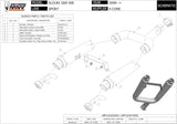 Escape Doble Con Homologación Acústica X-Cone Acero - Mivv Compatible Con Suzuki Gsr 600 (2006-2010)