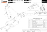Dual Non-Catalytic Exhaust System With Sound Certification Oval Stainless Steel - Mivv Compatible With Yamaha Fz-6 (2007-2011)