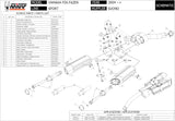 Dual Exhaust System With Sound Certification Suono Steel Black Carbon - Mivv Compatible With Yamaha Fz-6 (2004-2011)