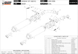 Dual Exhaust System With Sound Certification Oval Stainless Steel - Mivv Compatible With Yamaha Yzf 1000 R1 (2004-2006)