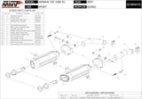 Escape Doble Sin Catalizador Con Homologación Acústica Suono Acero Negro Carbono - Mivv Compatible Con Yamaha Yzf 1000 R1 (2007-2008)