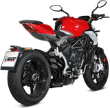 Tubo De Escape Con Homologación Acústica Speed Edge Acero Negro Carbono - Mivv Compatible Con Mv Agusta Brutale 800 Rr (2017-2024)