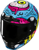 Casco Integral Para Moto Hjc V10 Advanced Fiberglass Composite Mc28 Squeeze Talla 08 M