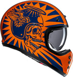 Casco Integral Para Moto Hjc V60 Advanced Fiberglass Composite Mc27 Flame Talla 06 Xs