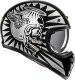 Casco Integral Para Moto Hjc V60 Advanced Fiberglass Composite Mc9 Flame Talla 09 L