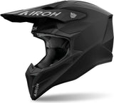 Casco Off-Road Para Moto Airoh Wraaap - Wra11 Thermoplastic Hrt Negro Mate Color Talla Xxl