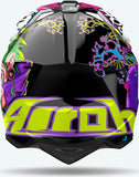 Casco Off-Road Para Moto Airoh Wraaap - Wram17 Thermoplastic Hrt Gloss Music Talla Xxs