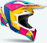Casco Off-Road Para Moto Airoh Wraaap - Wrap54 Thermoplastic Hrt Mate Paint Talla Xxs