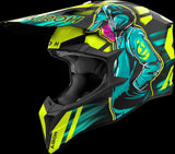 Casco Off-Road Para Moto Airoh Wraaap - Wrc31 Thermoplastic Hrt Amarillo Mate Cyber Talla M