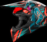 Off-Road Motorcycle Helmet Airoh Wraaap - Wrc32 Thermoplastic Hrt Gloss Orange Cyber Size Xl