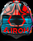 Casco Off-Road Para Moto Airoh Wraaap - Wrc32 Thermoplastic Hrt Naranja Gloss Cyber Talla Xs
