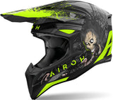 Casco Off-Road Para Moto Airoh Wraaap - Wrc55 Thermoplastic Hrt Mate Darkness Talla Xxs