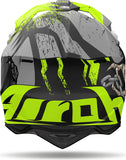 Casco Off-Road Para Moto Airoh Wraaap - Wrc55 Thermoplastic Hrt Mate Darkness Talla M