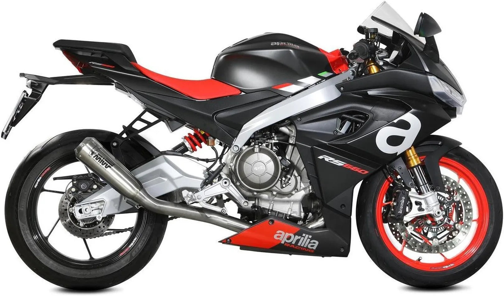 Sistema De Escape Completo Sin Catalizador Y Sin Homologación Acústica X-M1 Titano - Mivv Compatible Con Aprilia Tuono 660 (2021-2024)