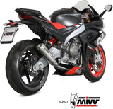 Sistema De Escape Completo Sin Catalizador Y Sin Homologación Acústica X-M1 Titano - Mivv Compatible Con Aprilia Rs 660 (2020-2024)