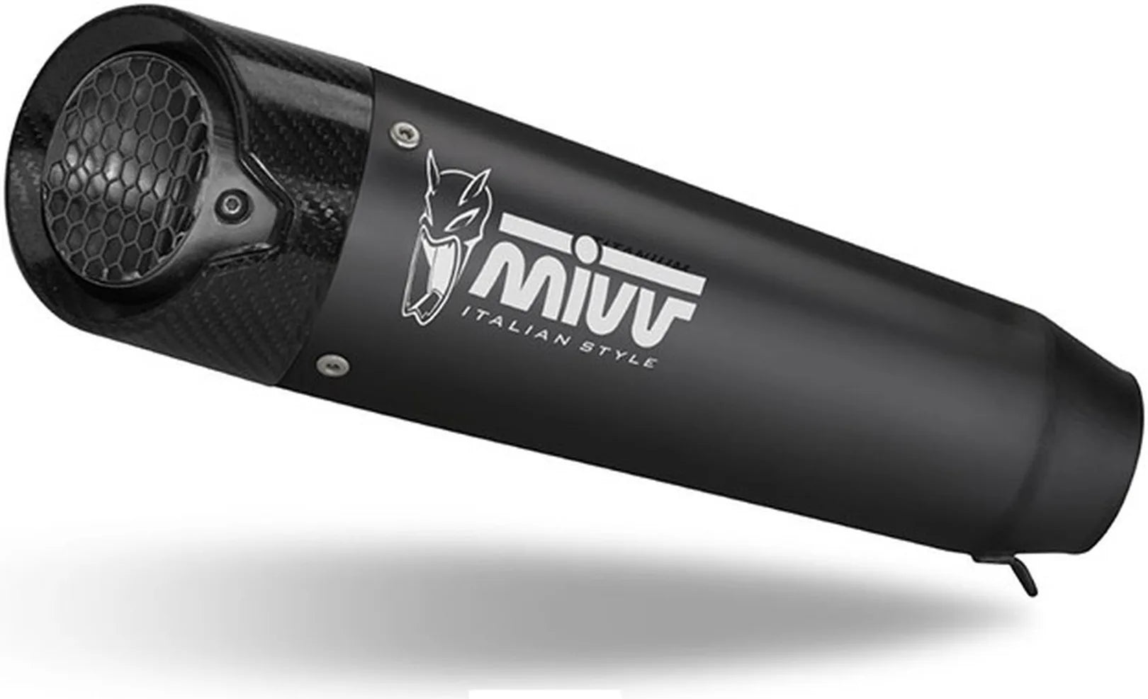 Tubo De Escape Con Homologación Acústica X-M5 Acero Negro Carbono - Mivv Compatible Con Ducati Monster + (2021-2024)