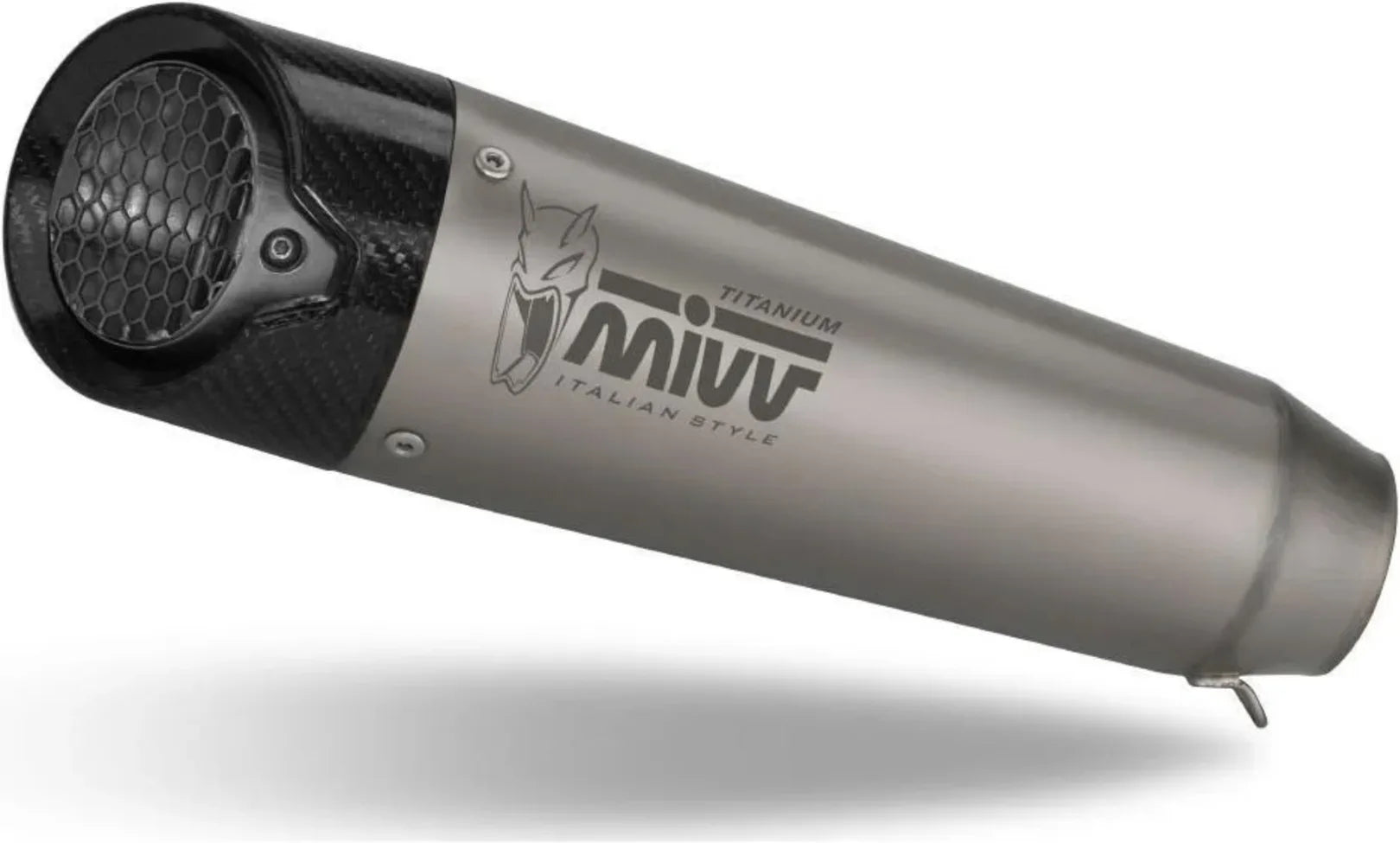 Tubo De Escape Con Homologación Acústica X-M5 Titano Carbono - Mivv Compatible Con Ducati Monster + (2021-2024)