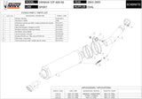 Tubo De Escape Con Homologación Acústica Oval Carbono - Mivv Compatible Con Yamaha Yzf 600 R6 (2003-2005)