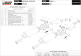 Doble Salida De Escape Con Catalizador Y Homologación Acústica Gp Carbono - Mivv Compatible Con Yamaha Tdm 900 (2002-2014)
