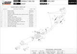 Complete Non-Catalytic Exhaust System With Sound Certification Gp Steel Black - Mivv Compatible With Yamaha T-Max 500 (2001-2007)