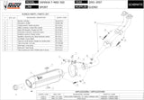 Sistema De Escape Completo Sin Catalizador Y Con Homologación Acústica Suono Acero Negro Carbono - Mivv Compatible Con Yamaha T-Max 500 (2001-2007)