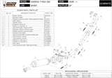 Sistema De Escape Completo Sin Catalizador Y Con Homologación Acústica Gp Acero Negro - Mivv Compatible Con Yamaha T-Max 500 (2008-2011)