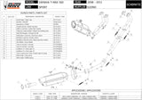 Complete Non-Catalytic Exhaust System With Sound Certification Suono Stainless Steel Carbon - Mivv Compatible With Yamaha T-Max 500 (2008-2011)