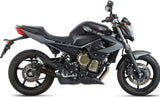 Tubo De Escape Con Homologación Acústica Double Gun Acero Negro - Mivv Compatible Con Yamaha Xj6 600 (2009-2016)