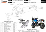 Tubo De Escape Con Homologación Acústica Oval Titano Carbono - Mivv Compatible Con Yamaha Xt 1200 Z Super Ténéré (2010-2020)