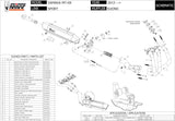 Complete Non-Catalytic Exhaust System With Sound Certification Suono Stainless Steel Carbon - Mivv Compatible With Yamaha Mt-09 (2013-2020)