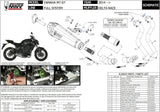 Sistema De Escape Completo Sin Catalizador Y Con Homologación Acústica Delta Race Acero Carbono - Mivv Compatible Con Yamaha Mt-07 (2014-2020)