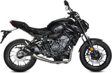 Sistema De Escape Completo Sin Catalizador Y Sin Homologación Acústica Mk3 Carbono - Mivv Compatible Con Yamaha Fz-07 (2014-2024)