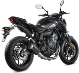 Complete Exhaust System Without Catalytic Converter And Without Sound Certification Mk3 Carbon - Mivv Compatible With Yamaha Mt-07 (2014-2024)