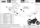 Sistema De Escape Completo Con Catalizador Y Homologación Acústica Delta Race Acero Negro Carbono - Mivv Compatible Con Yamaha Mt-07 (2014-2024)
