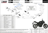 Complete Non-Catalytic Exhaust System With Sound Certification Gppro Steel Black - Mivv Compatible With Yamaha Mt-07 (2014-2020)