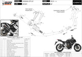 Sistema De Escape Completo Con Catalizador Y Homologación Acústica Gp Acero Negro - Mivv Compatible Con Yamaha Mt-07 (2014-2024)