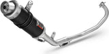 Sistema De Escape Completo Sin Catalizador Y Con Homologación Acústica Gp Acero Negro - Mivv Compatible Con Yamaha Yzf-R 125 (2014-2018)