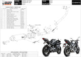 Sistema De Escape Completo Con Catalizador Y Homologación Acústica Gp Carbono - Mivv Compatible Con Yamaha Mt-125 (2015-2019)