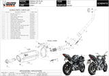Sistema De Escape Completo Sin Catalizador Y Con Homologación Acústica Suono Acero Negro Carbono - Mivv Compatible Con Yamaha Yzf-R 125 (2014-2018)