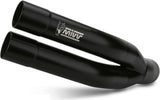 Exhaust Tip With Noise Certification Double Gun Steel Black - Mivv Compatible With Yamaha Yzf-R25 (2015-2024)