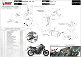Complete Catalytic Exhaust System With Sound Certification Ghibli Steel Black - Mivv Compatible With Yamaha Xsr 700 (2016-2020)